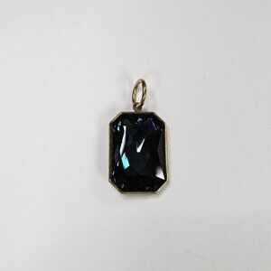 Karyn Chopik Emerald Cut Turquoise Stone in Brass